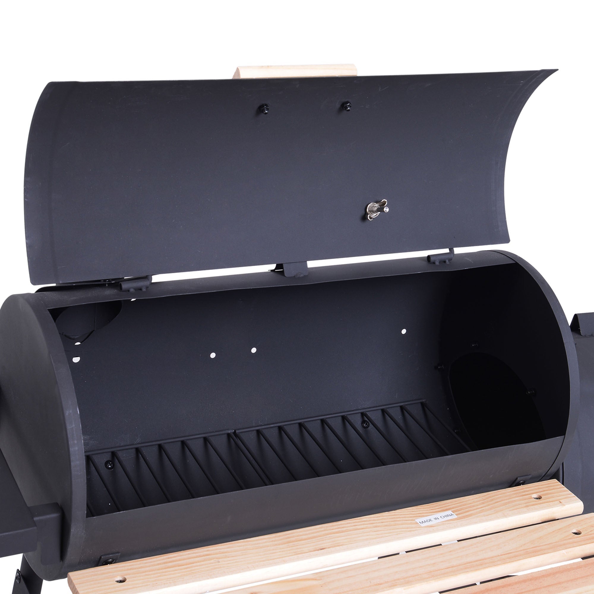 48" Steel Charcoal BBQ Grill & Offset Smoker Combo | The Lavish Sunset