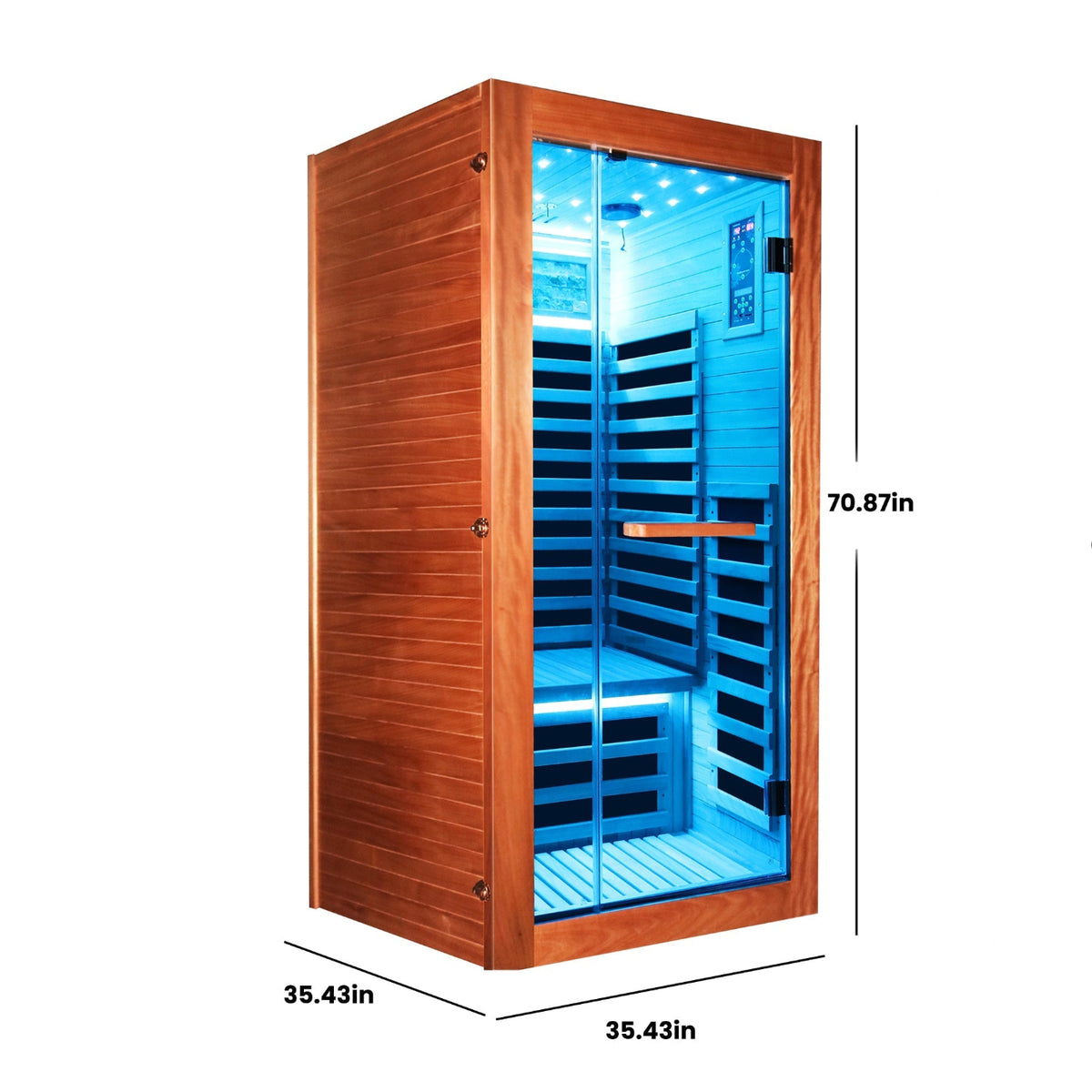Single-person sauna room