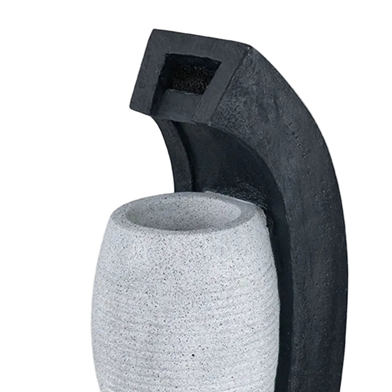 Water Fountain With Vase Design, Light And Pump
