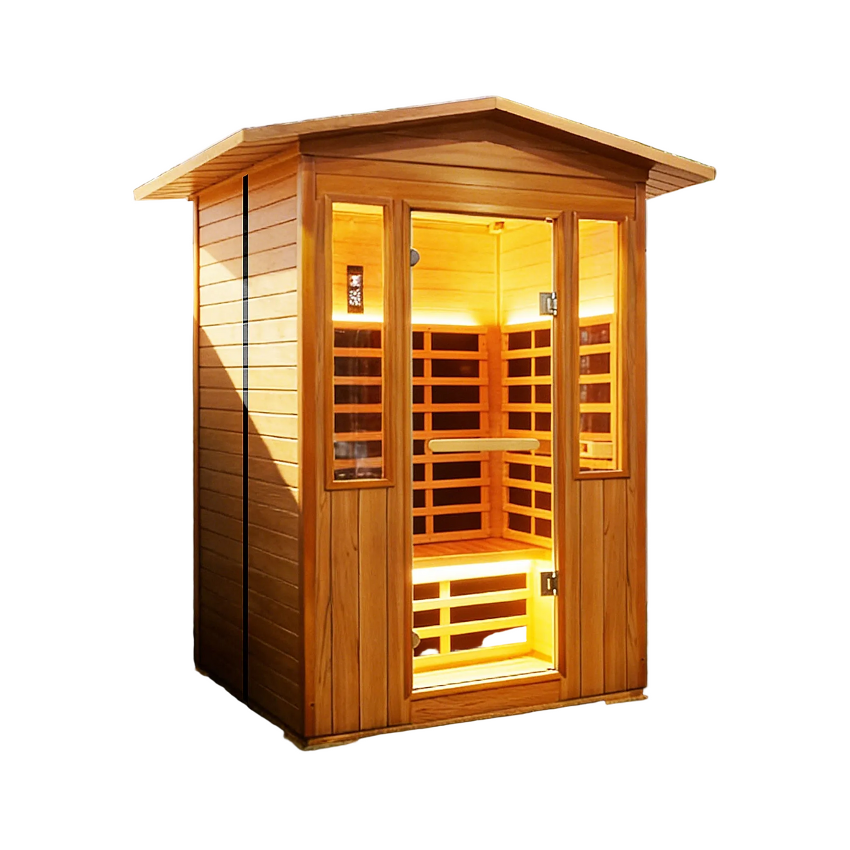 Outdoor Double Red Cedar Far Infrared Sauna Room