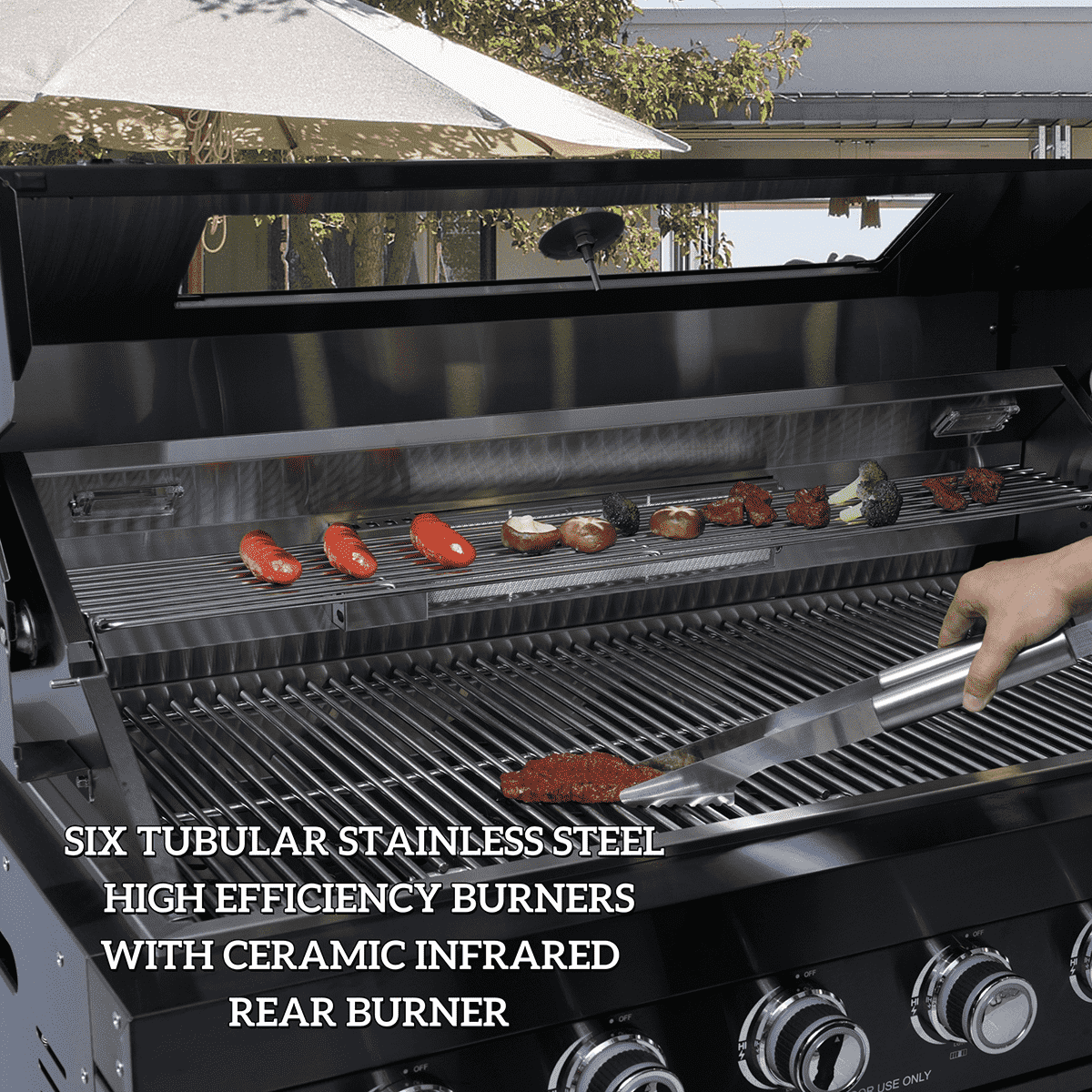 Coronado 85" Natural Gas Outdoor Kitchen Island | The Lavish Sunset