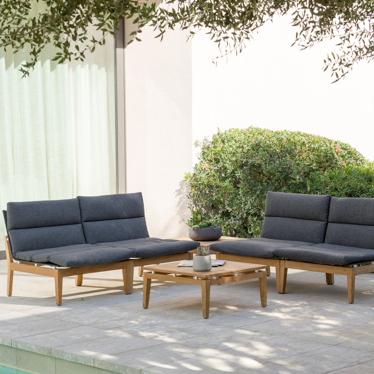 Arno Modular Side Chair Light or Dark - 2pc