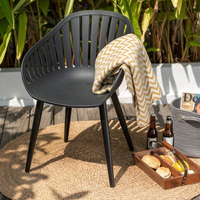 Nassau Resin and Aluminum Chairs - 4 Piece