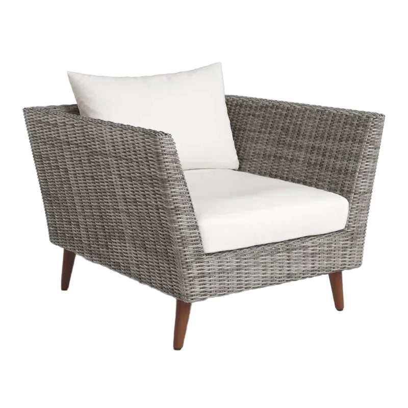 Panther Outdoor Patio Wicker and FSC Wood Seating Set