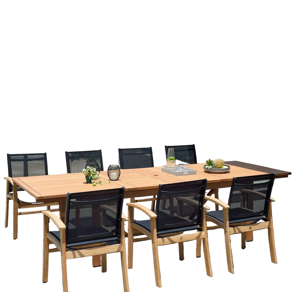 Leyland Lot Table and Fortuna Arm Chairs Dining set