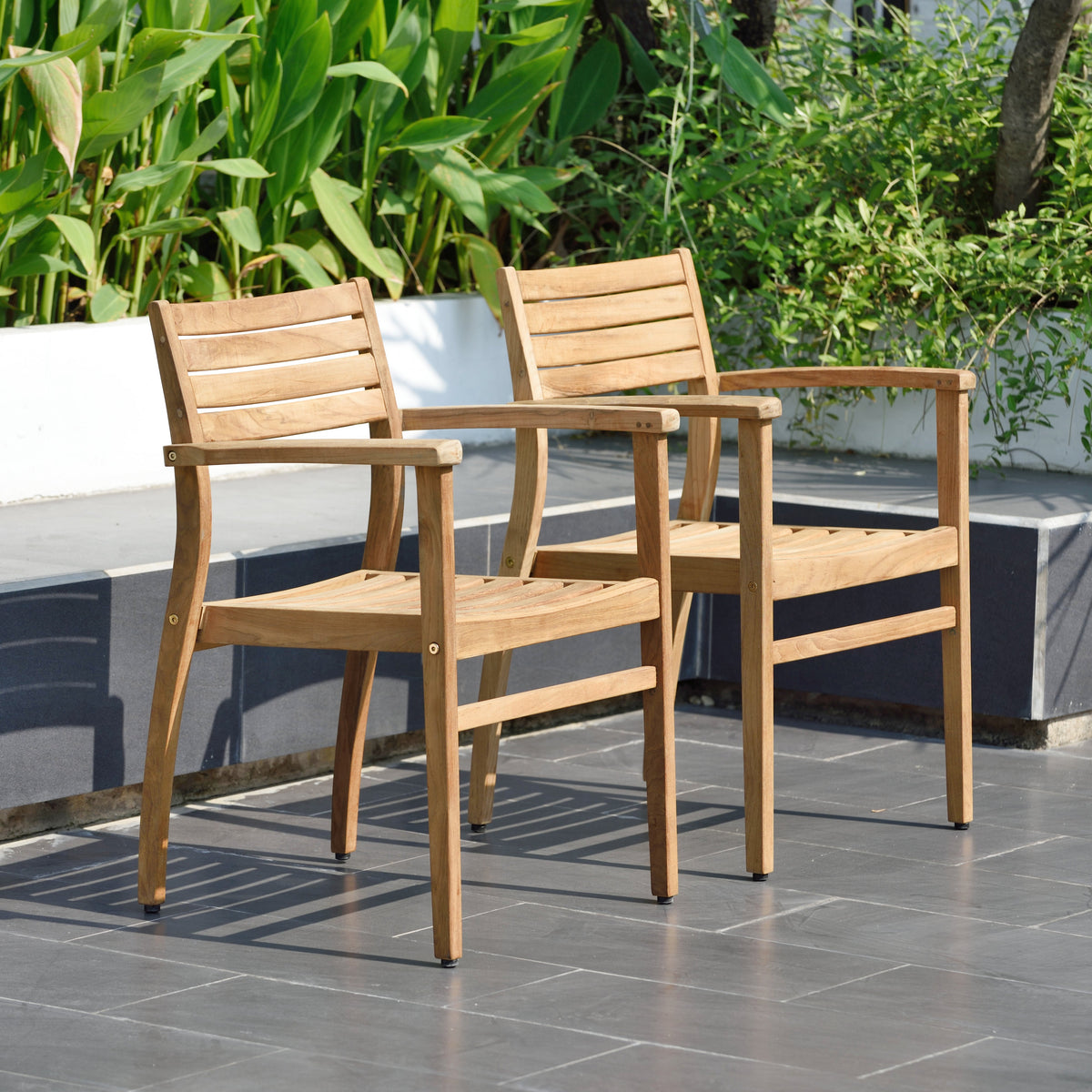 Julien FSC Certified Teak Wood Outdoor Patio Extendable Dining Set