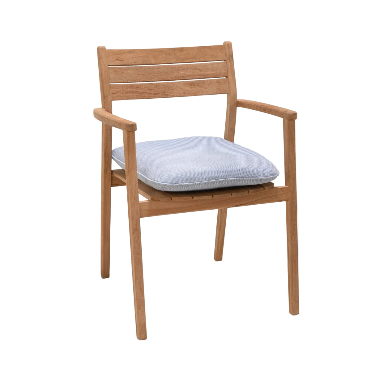 Jade Teak Stacking Armchair - Cushion Copen Blue