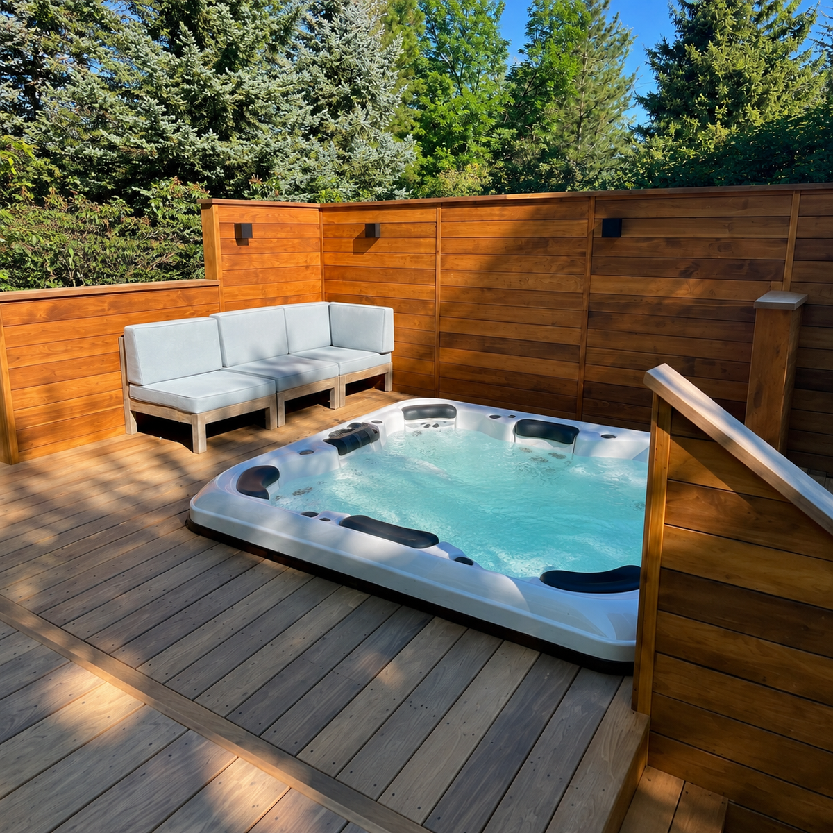 Alpine Hot Tub - Spacious 7-Person Therapy Experience with Elegant Design