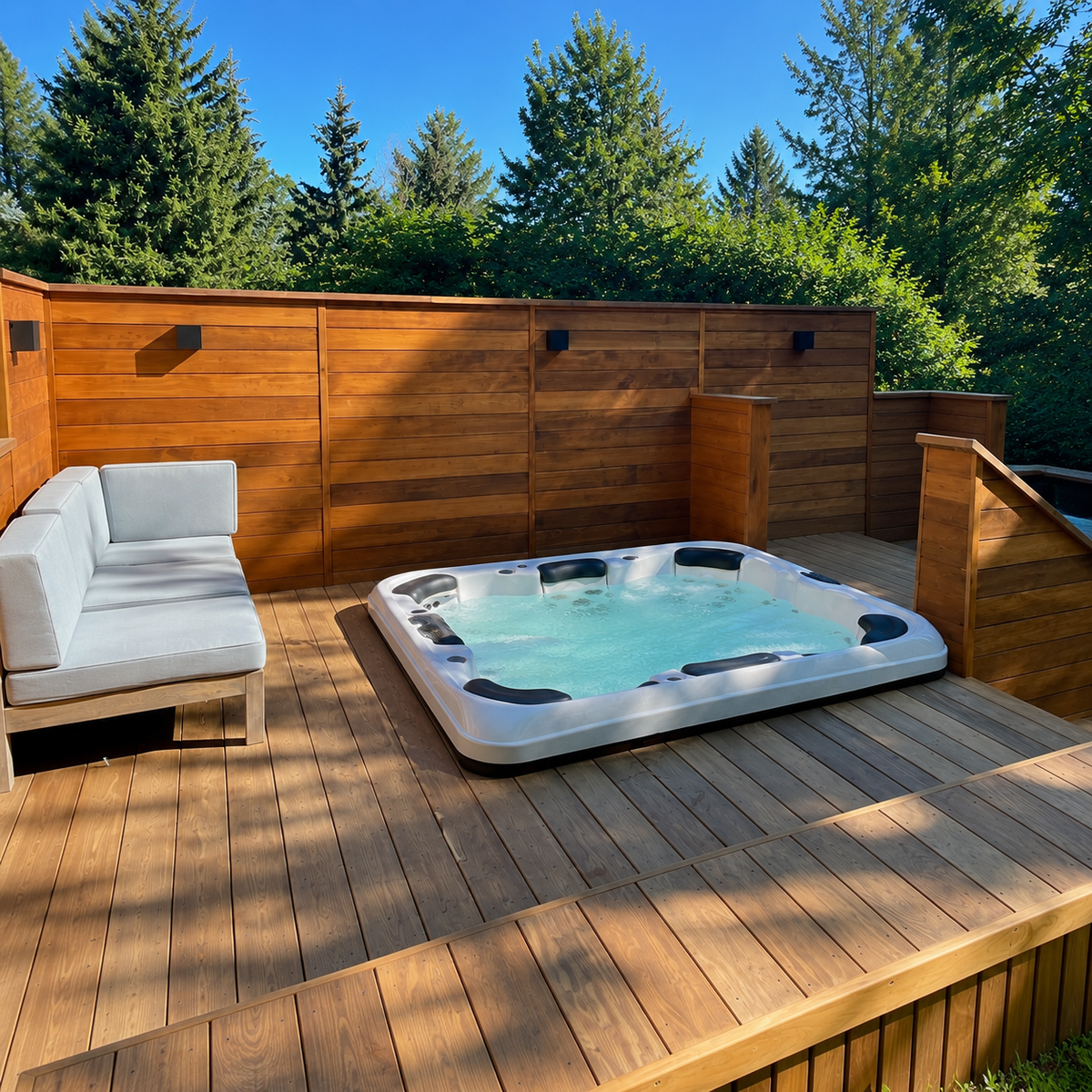 Alpine Hot Tub - Spacious 7-Person Therapy Experience with Elegant Design