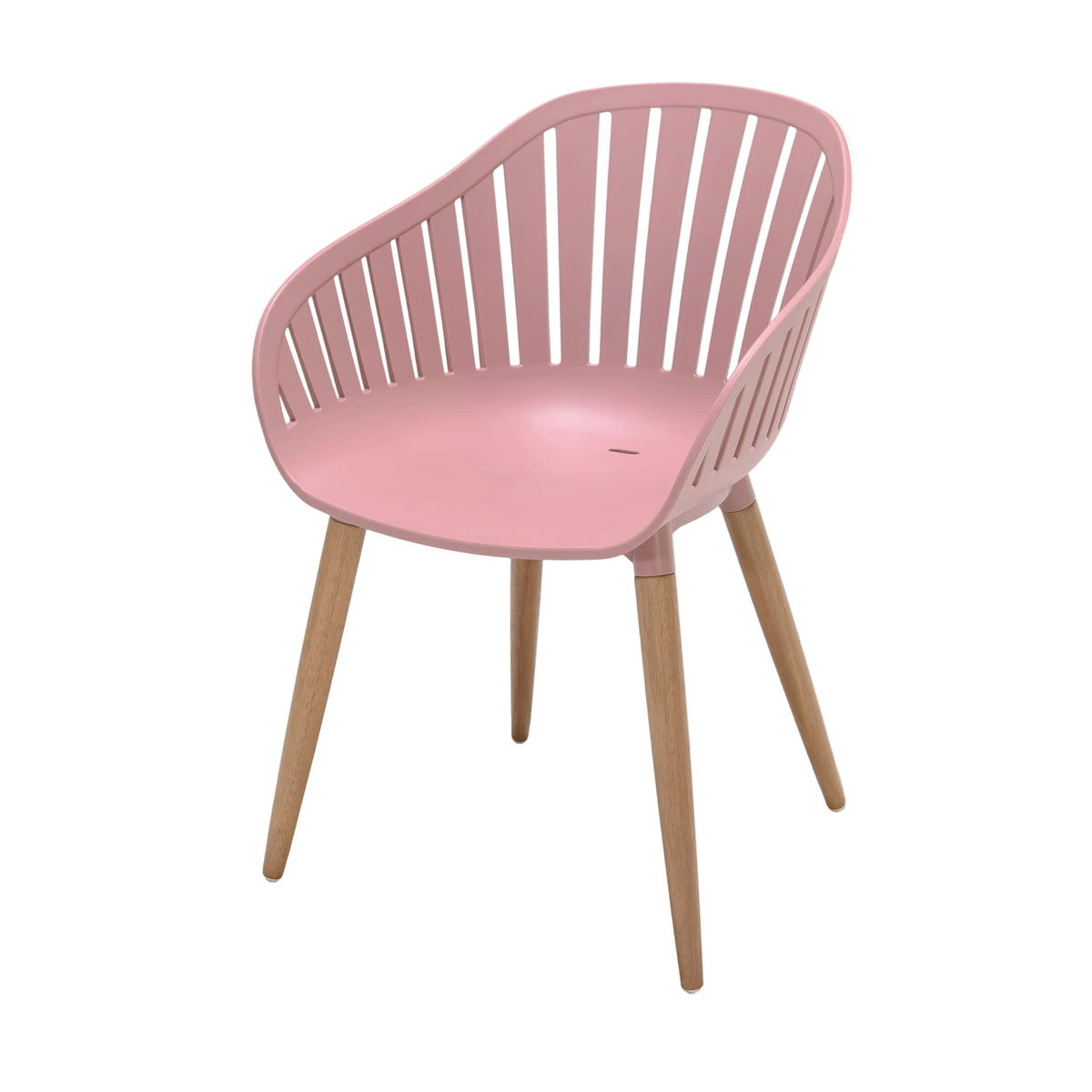 Nassau Carver Armchair in Peony Pink Social Plastic® - 2pc