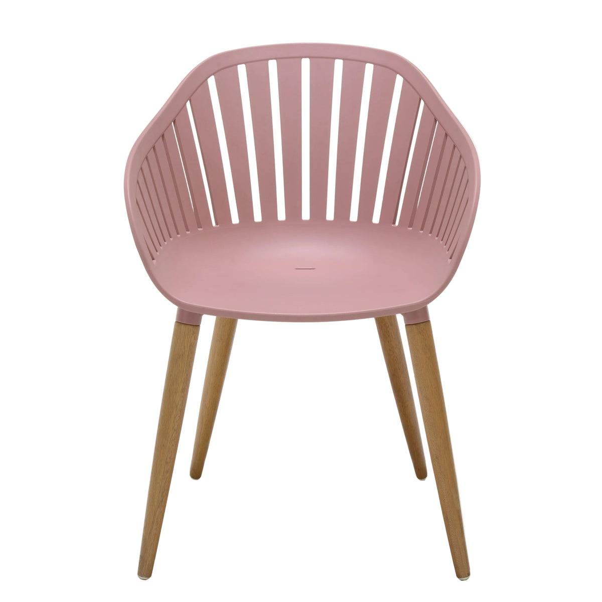 Nassau Carver Armchair in Peony Pink Social Plastic® - 2pc