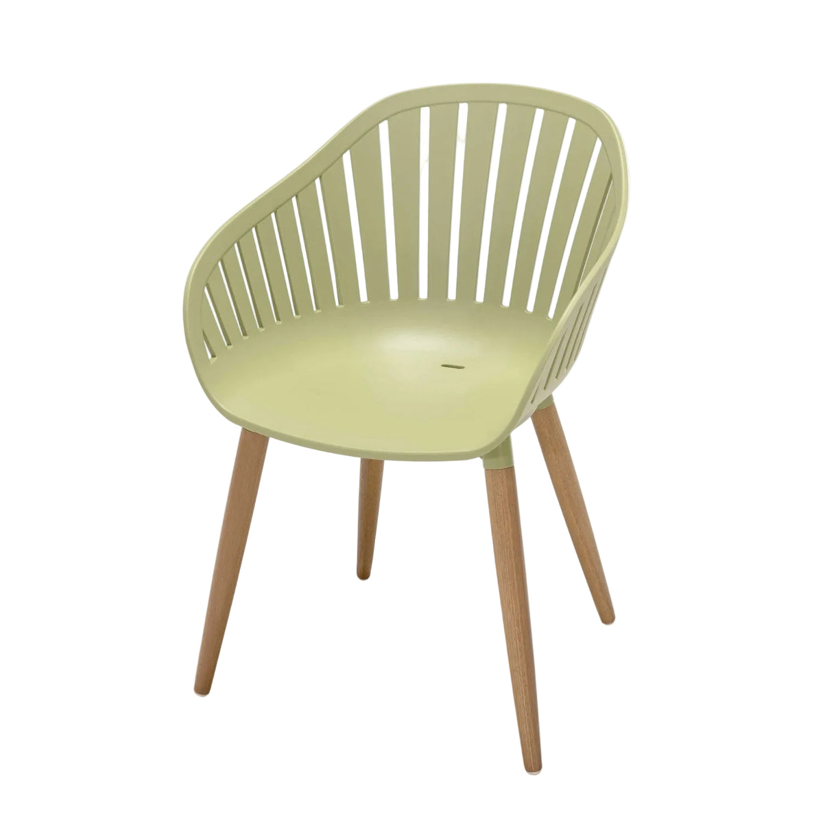 Nassau Carver Armchair In Sage Green Social Plastic® - 2pc