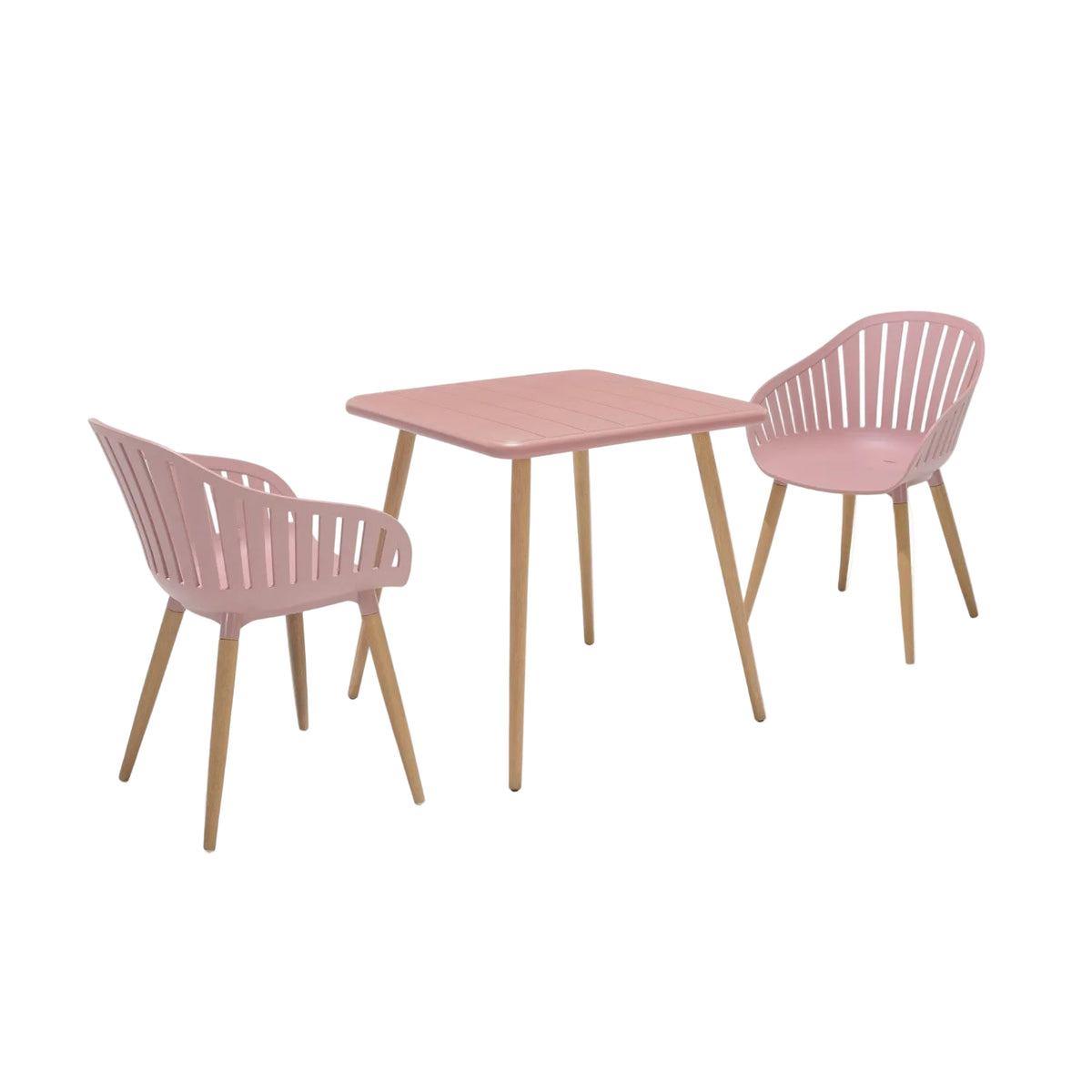 Nassau Bistro Set – Peony Pink Social Plastic® - 3pc