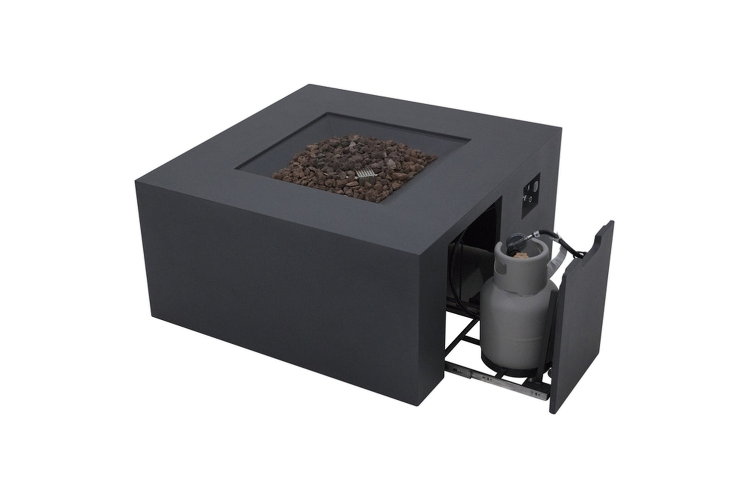 Elementi Rocky Propane Fire Pit, 43 x 43 Inches