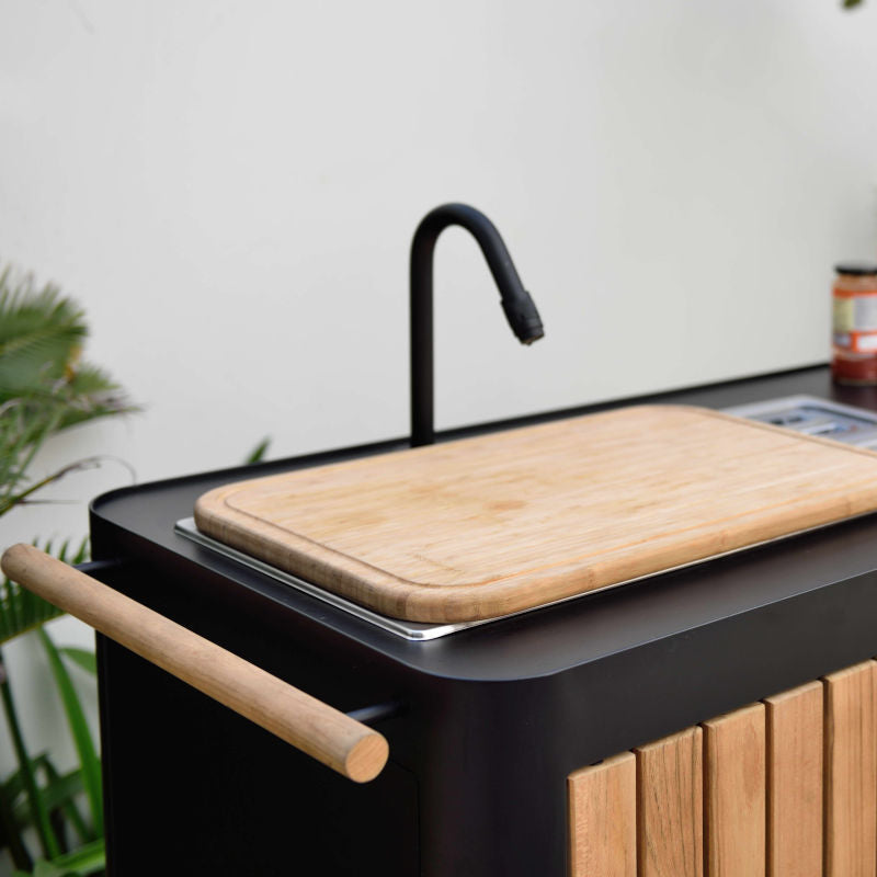 Portals Dark Outdoor Kitchen