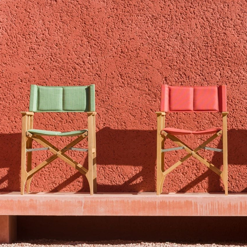 Zircon Teak Director Chair – Piquant Green - 1 Piece