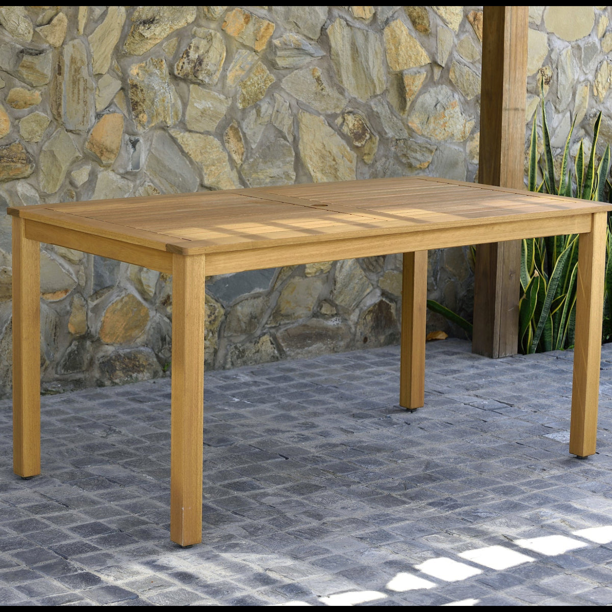 Orlando Wood Table and Manhattan Black Dining Set