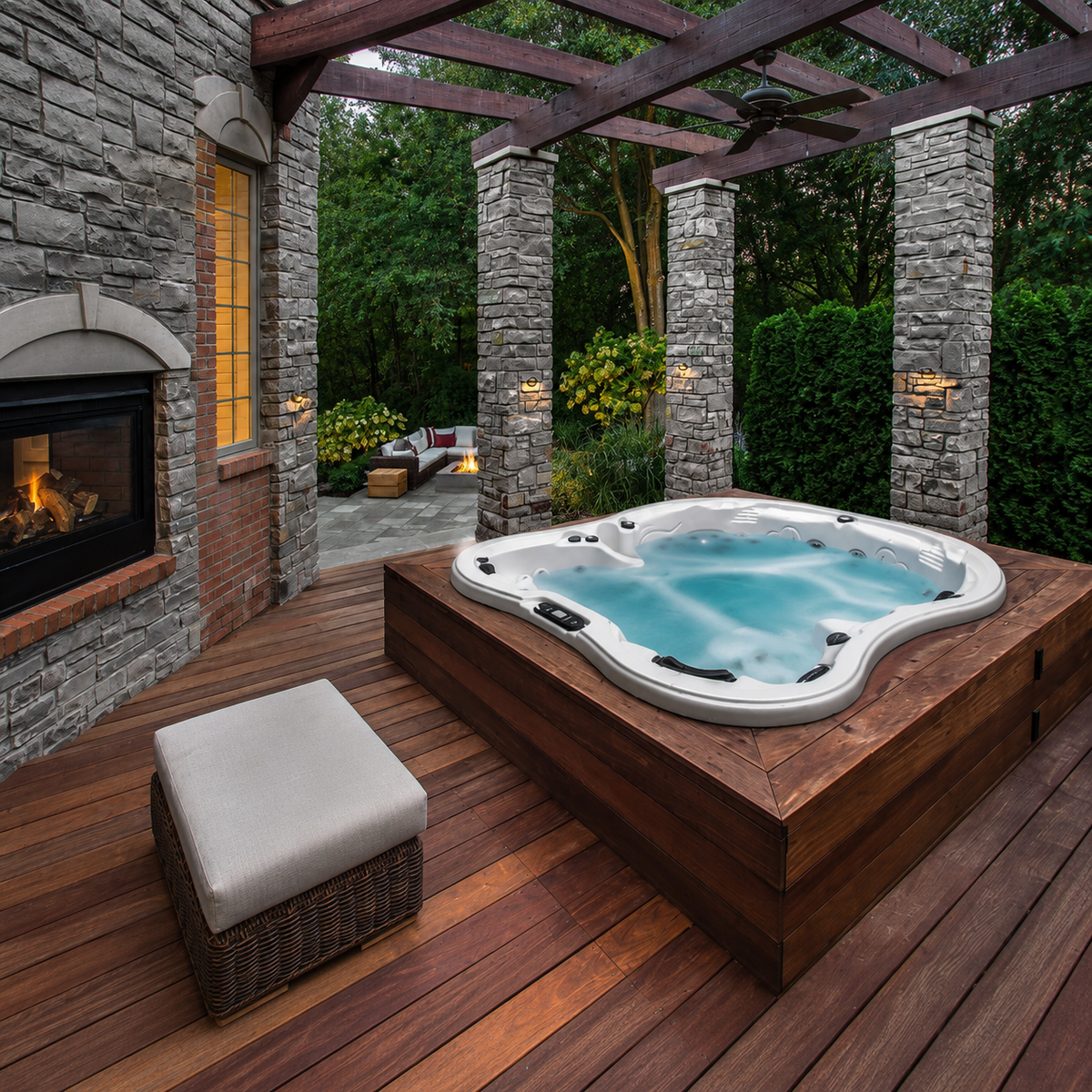 Monarch Hot Tub – Spacious 5-Person Spa for Luxurious Relaxation