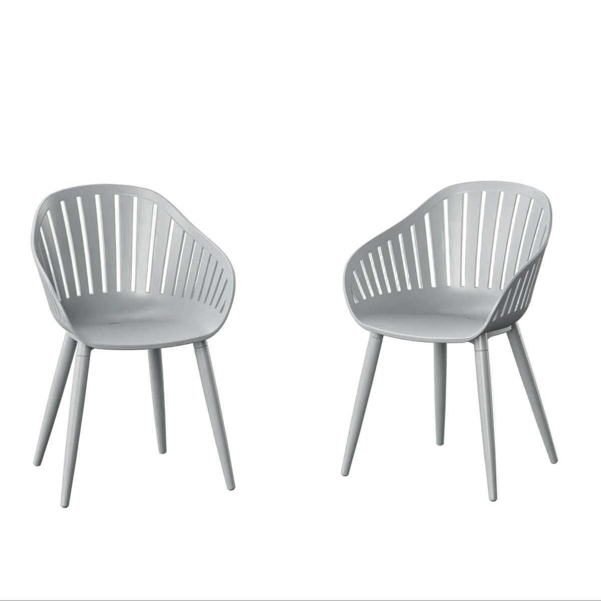 Nassau Resin and Aluminum Chairs - 4 Piece