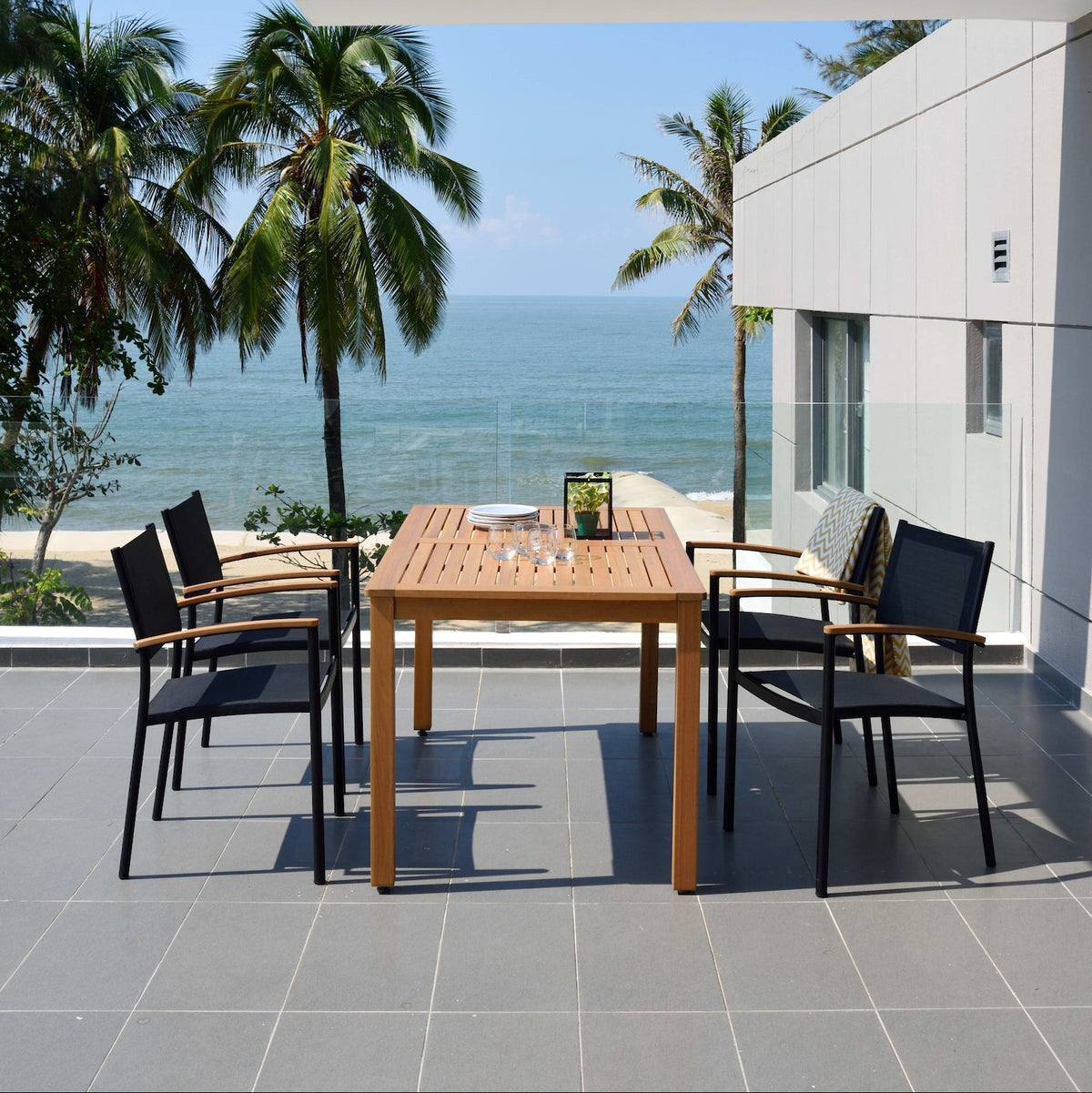 Orlando Rectangular Table and Vera Armchair Dining Set