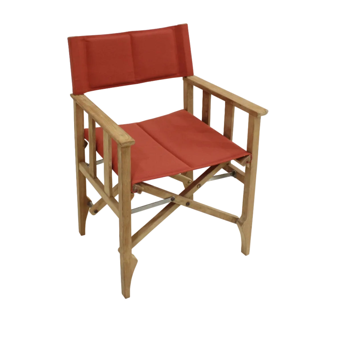 Zircon Teak Director Chair – Red - 1 Piece