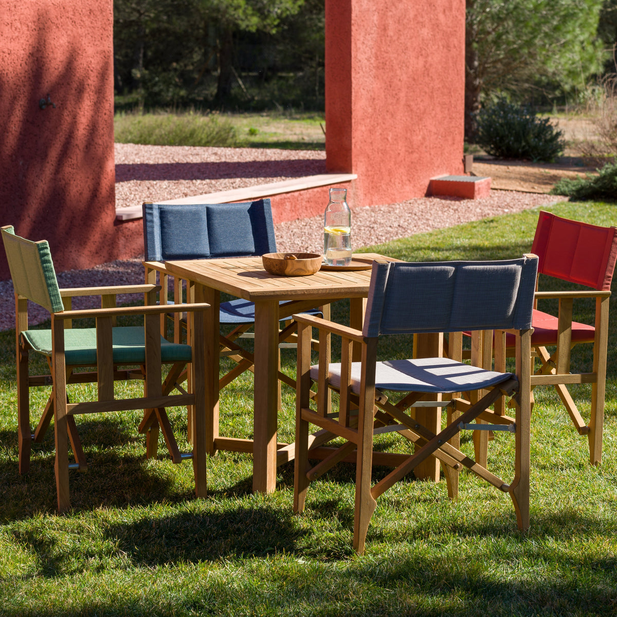 Zircon Teak Director Chair – Piquant Green - 1 Piece
