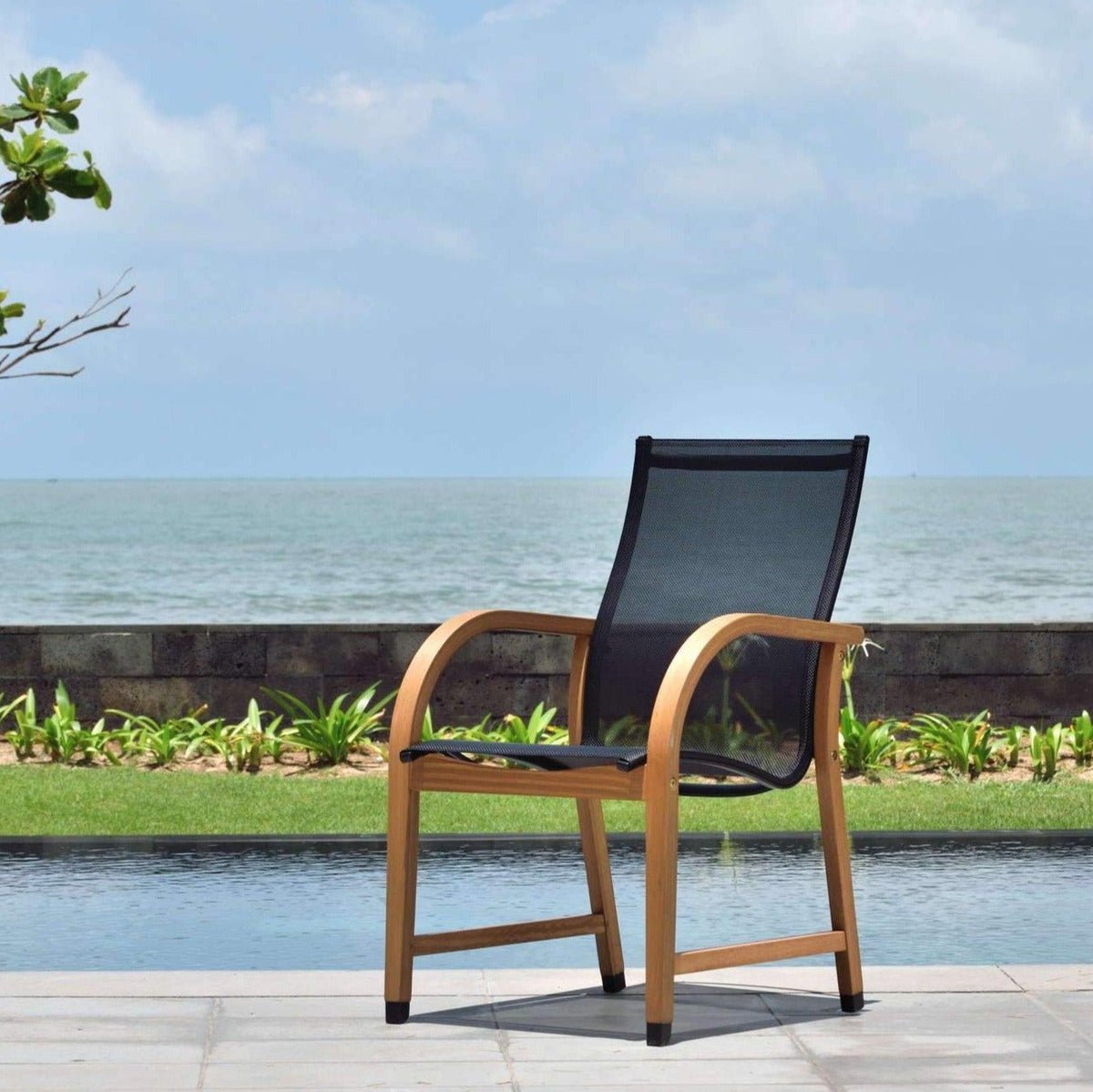 Manhattan Black Armchair - 4 Piece