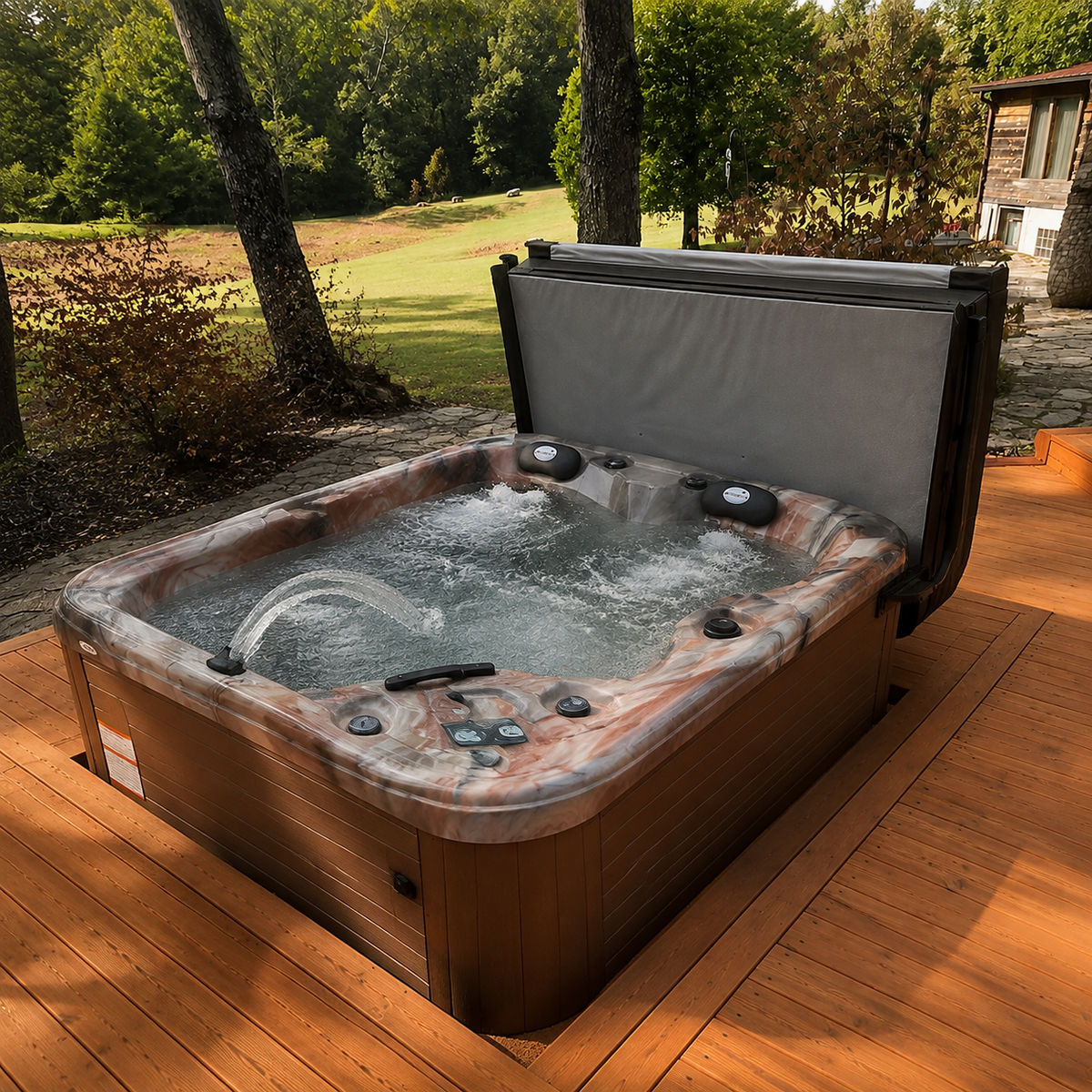 Pioneer 5-Person Hot Tub – Compact Luxury with Dual Captain’s Chairs for Ultimate Relaxation