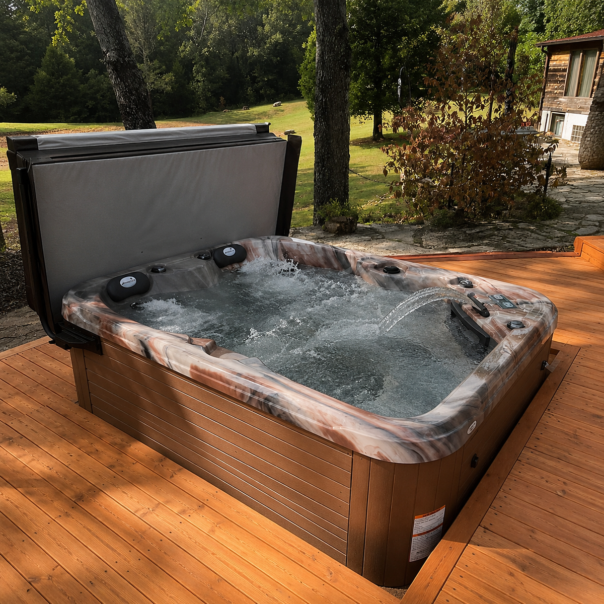 Pioneer 5-Person Hot Tub – Compact Luxury with Dual Captain’s Chairs for Ultimate Relaxation