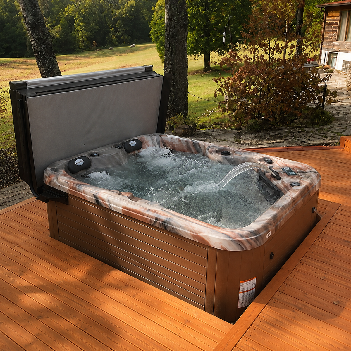Pioneer 5-Person Hot Tub – Compact Luxury with Dual Captain’s Chairs for Ultimate Relaxation