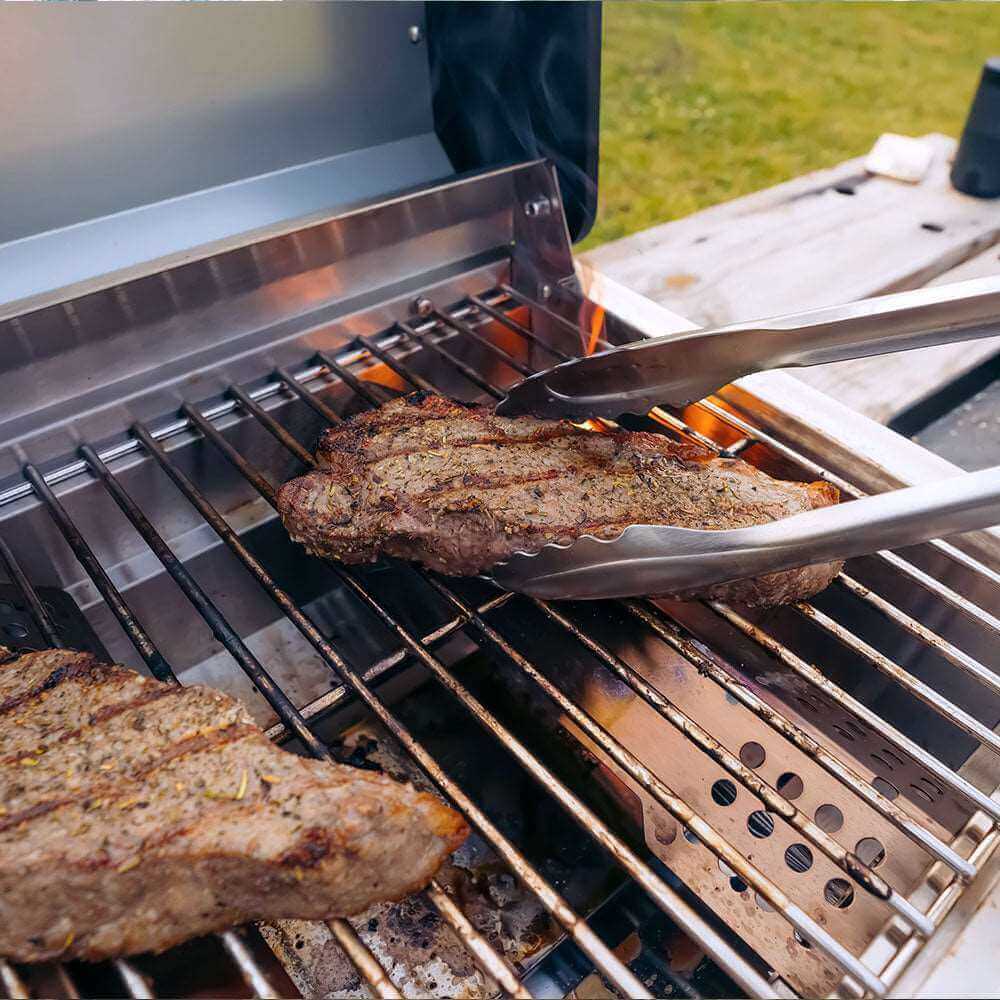 Horizon G22 Stainless Tabletop Propane Grill | The Lavish Sunset