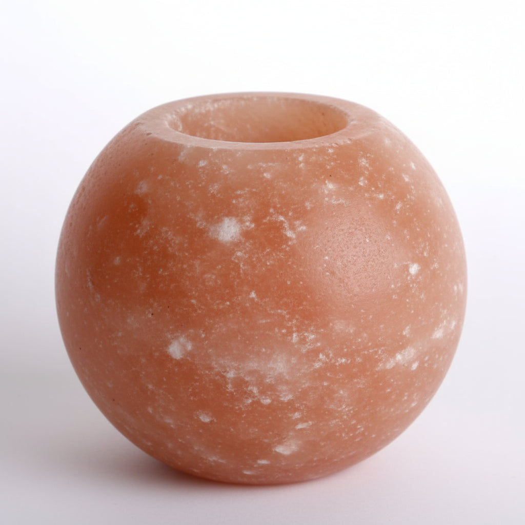 Himalayan Salt Candle Holder Apple Shape