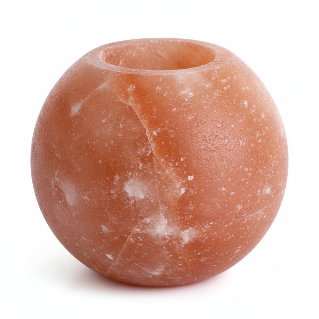 Himalayan Salt Candle Holder Apple Shape
