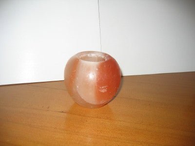 Himalayan Salt Candle Holder Apple Shape