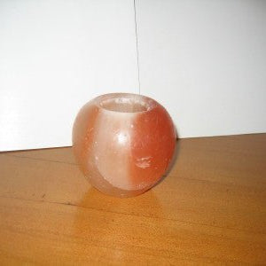 Himalayan Salt Candle Holder Apple Shape
