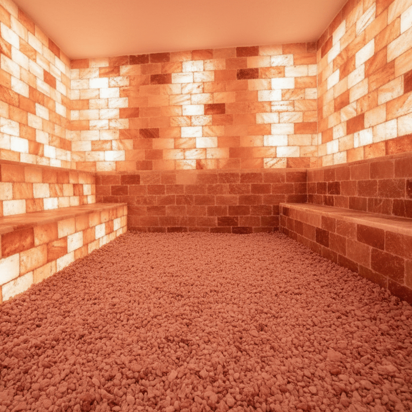 Himalayan Salt Room 8' x 8' Surface Area - 64 Sq feet