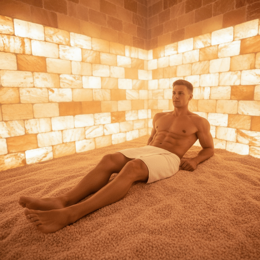 Himalayan Salt Sauna 8' x 4' Surface Area - 35 Sq feet