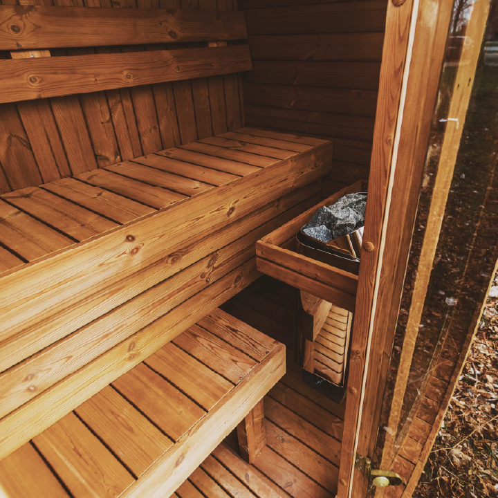 Mande MW20 Outdoor ThermoWood Sauna – Premium Backyard Relaxation by Lavish Sunset