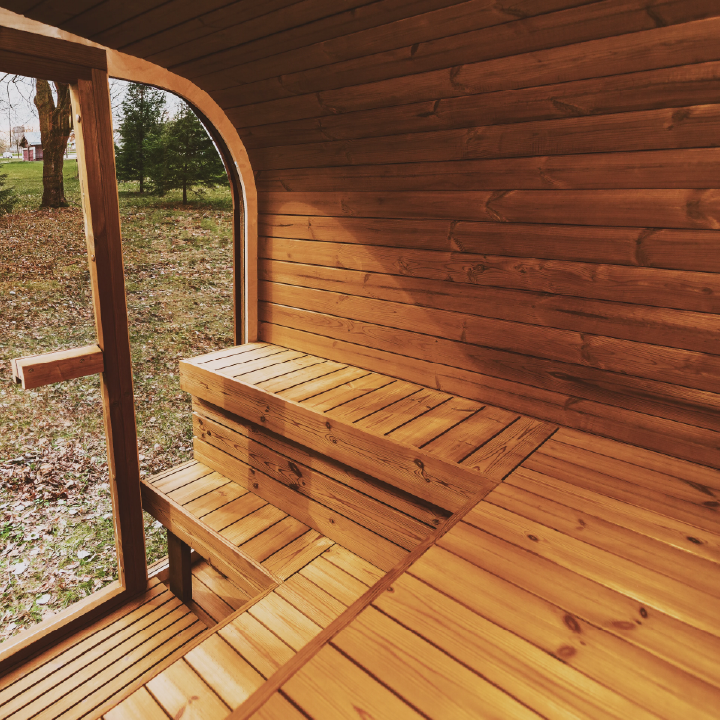 Mande MW20 Outdoor ThermoWood Sauna – Premium Backyard Relaxation by Lavish Sunset
