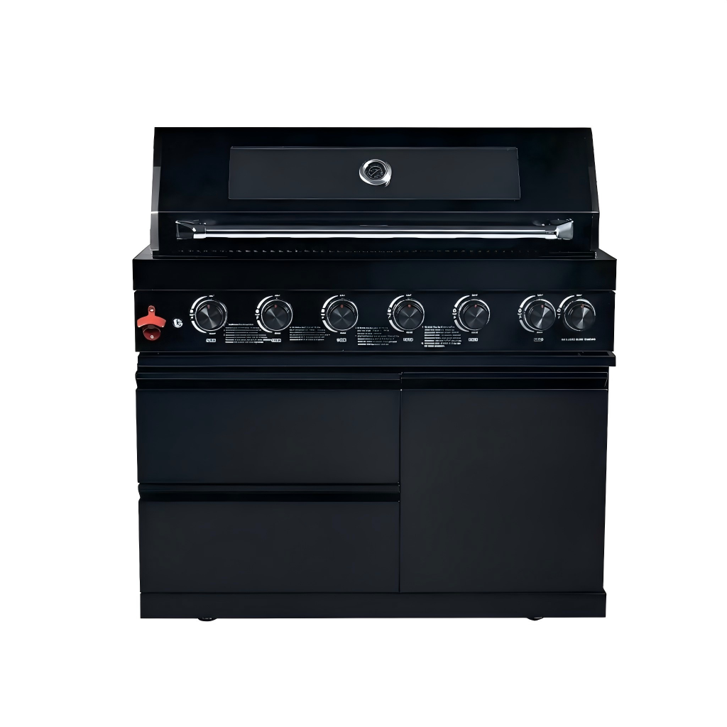 43" Black 6-Burner Outdoor Kitchen Island Grill | The Lavish Sunset