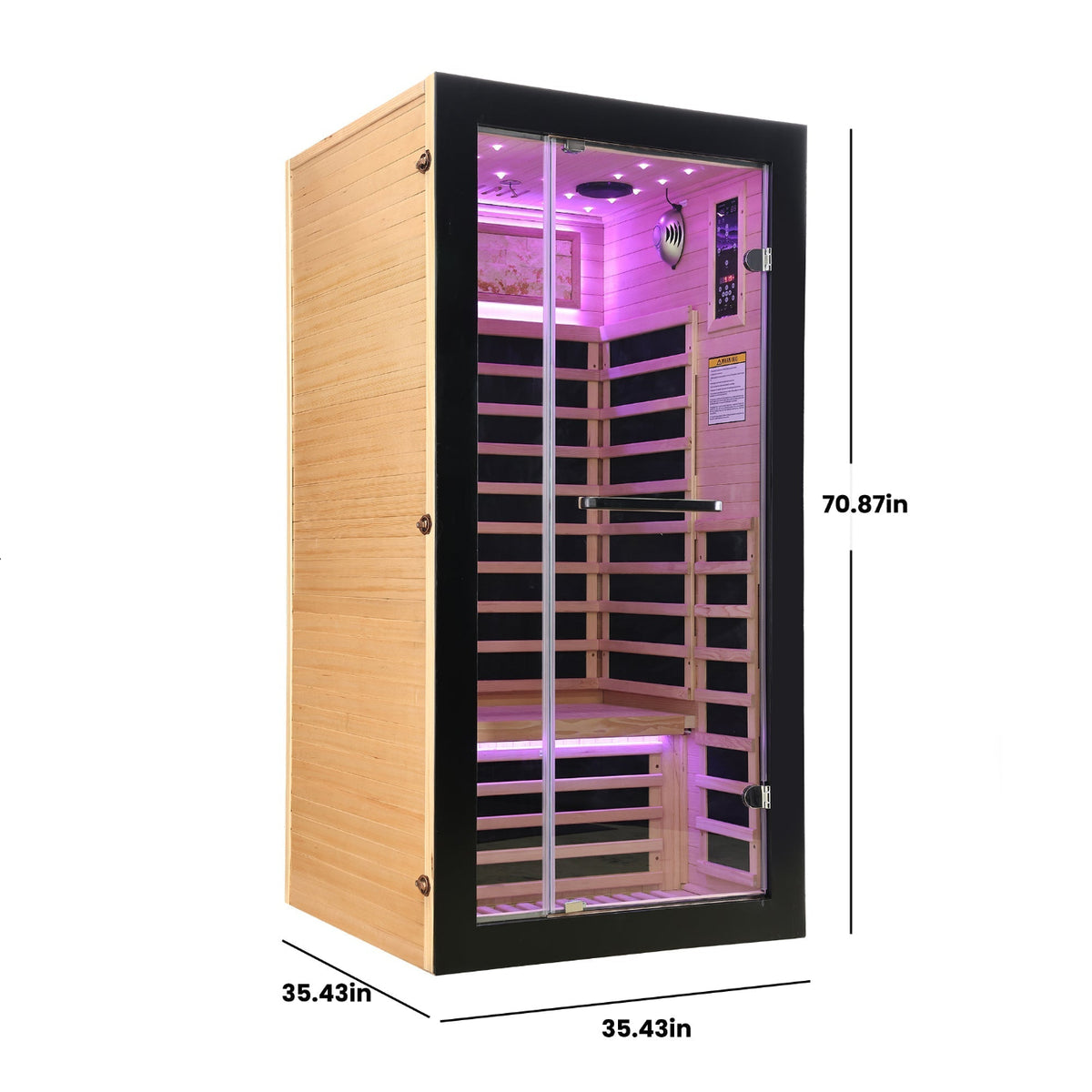 Single-person starlight ceiling lighting sauna