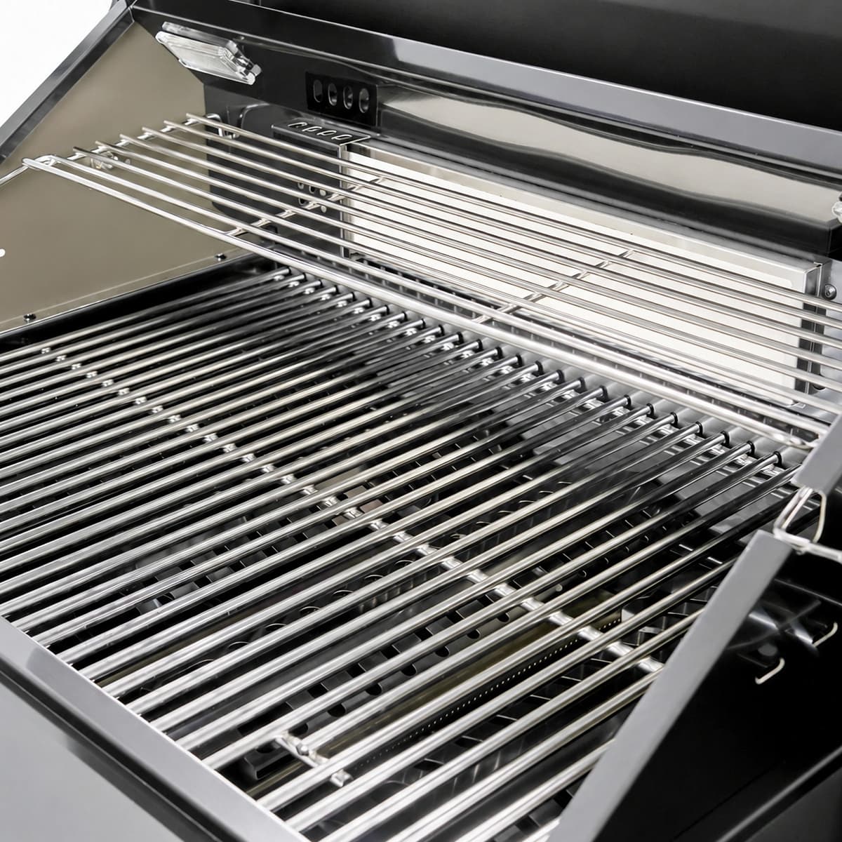 Black Outdoor Kitchen Island – 4-Burner Grill | Lavish Sunset