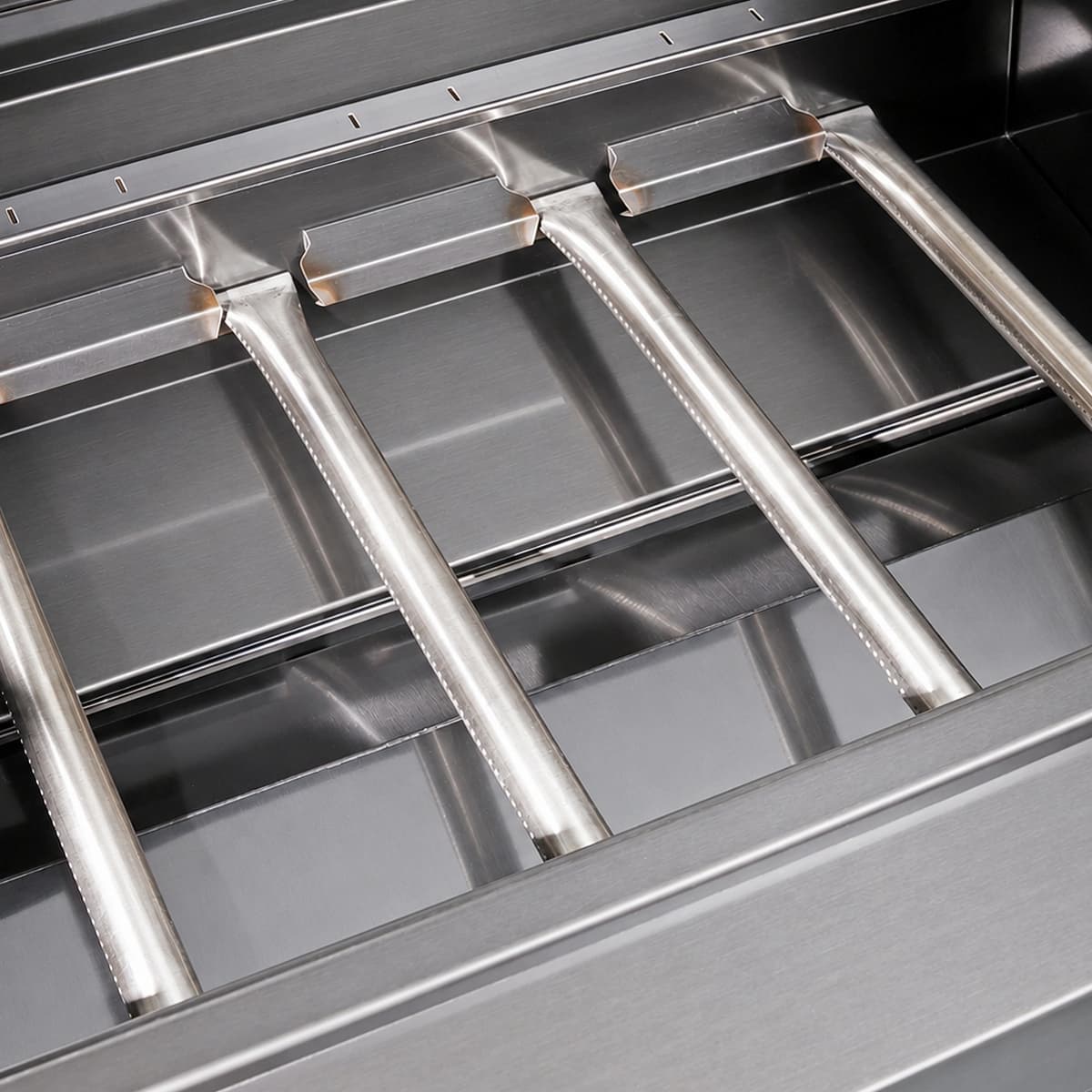 65" 4-Burner 72,000 BTU Black Outdoor Kitchen Island Grill + Round Side Burner