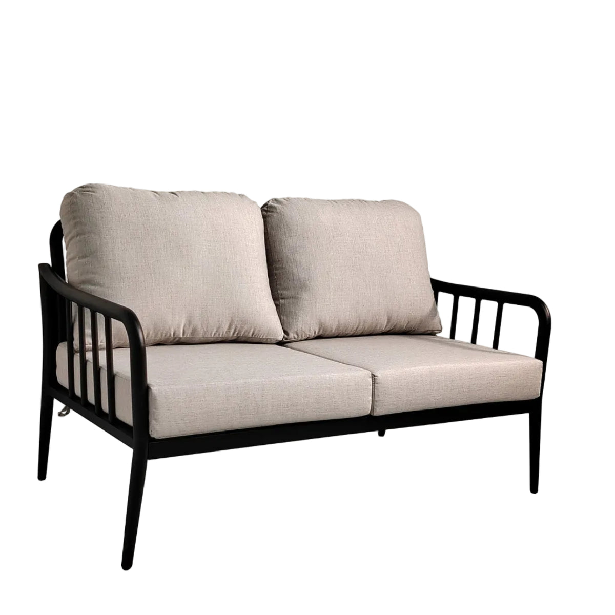5PC Outdoor Aluminum Patio Furniture Modern Chat Sofa Conversation Set