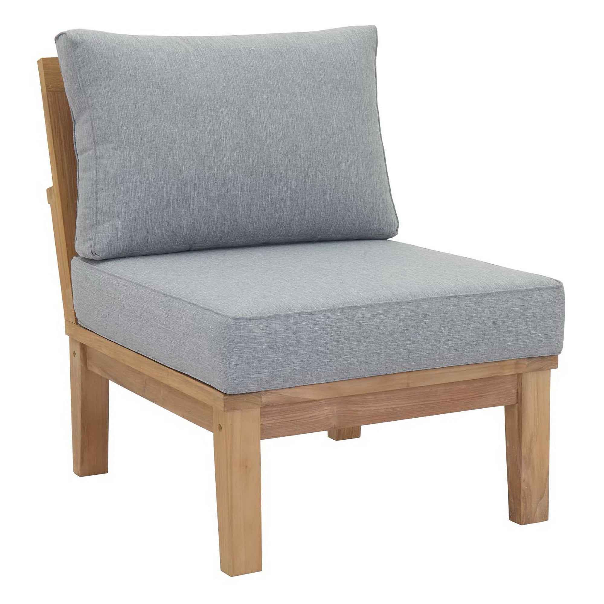Lavish Sunset Outdoor Lounge Set - Marina 9-Piece Teak Collection by Modway