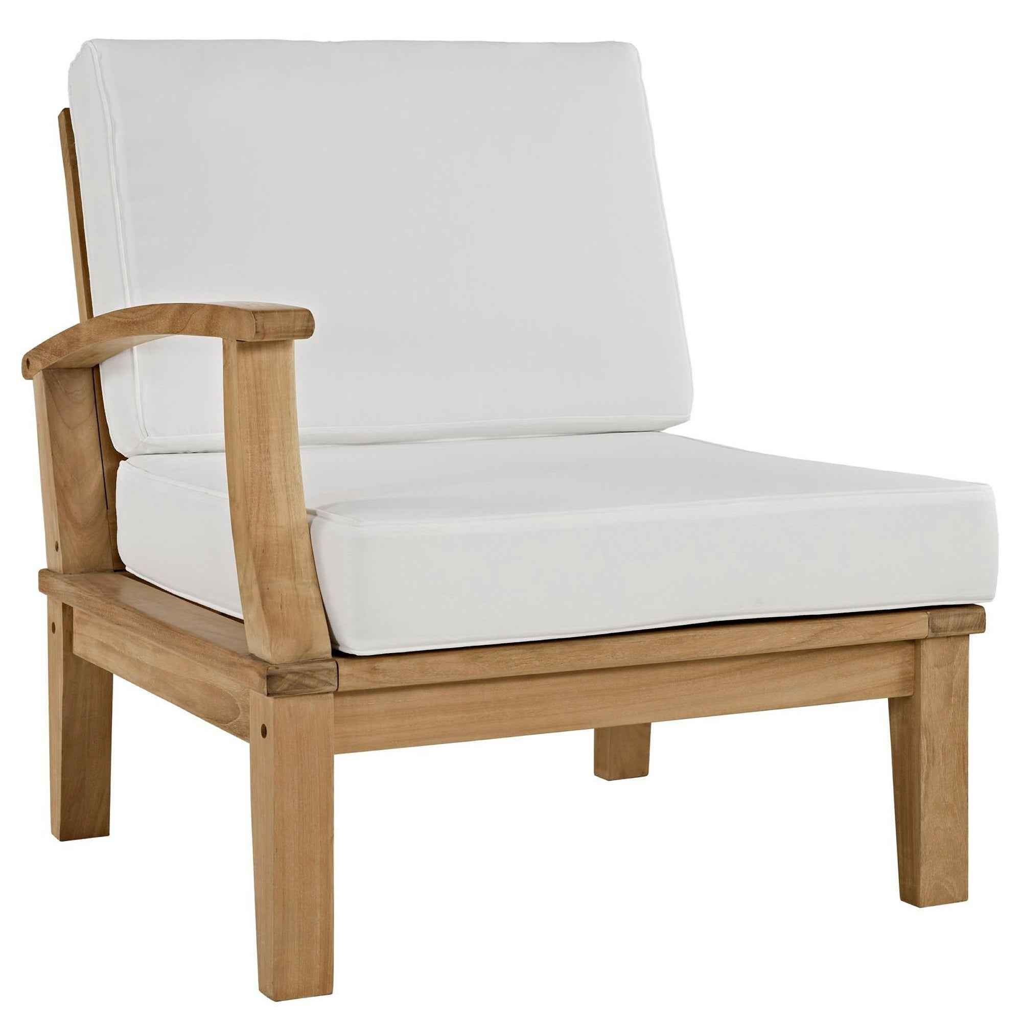 Lavish Sunset Outdoor Lounge Set - Marina 9-Piece Teak Collection by Modway