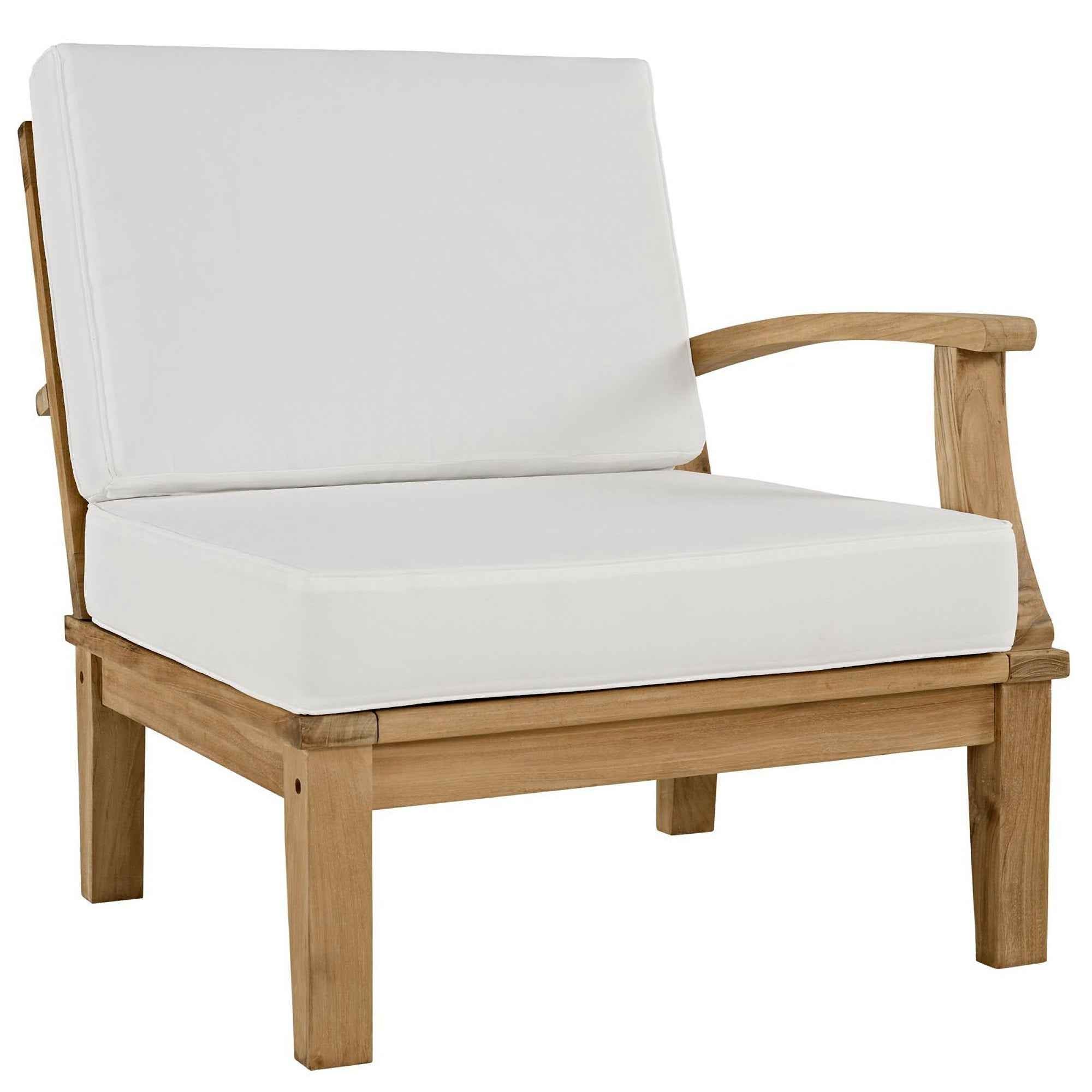 Lavish Sunset Outdoor Lounge Set - Marina 9-Piece Teak Collection by Modway