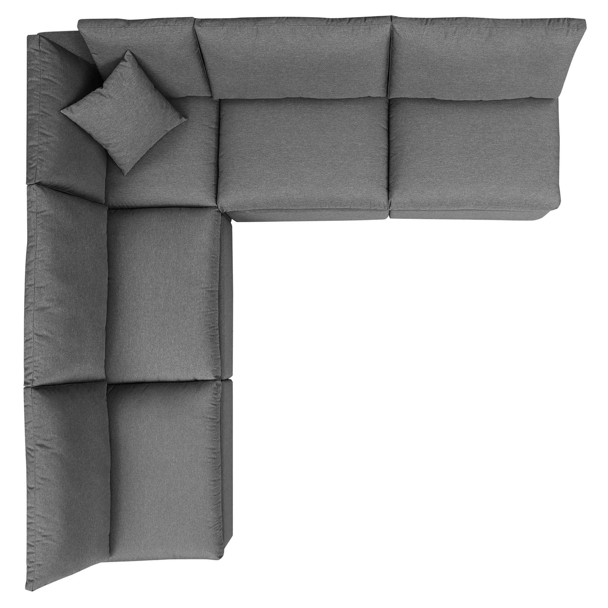 The Lavish Sunset Outdoor Sectional Sofa Set by Modway – Stylish 5-Piece Furniture for Patios