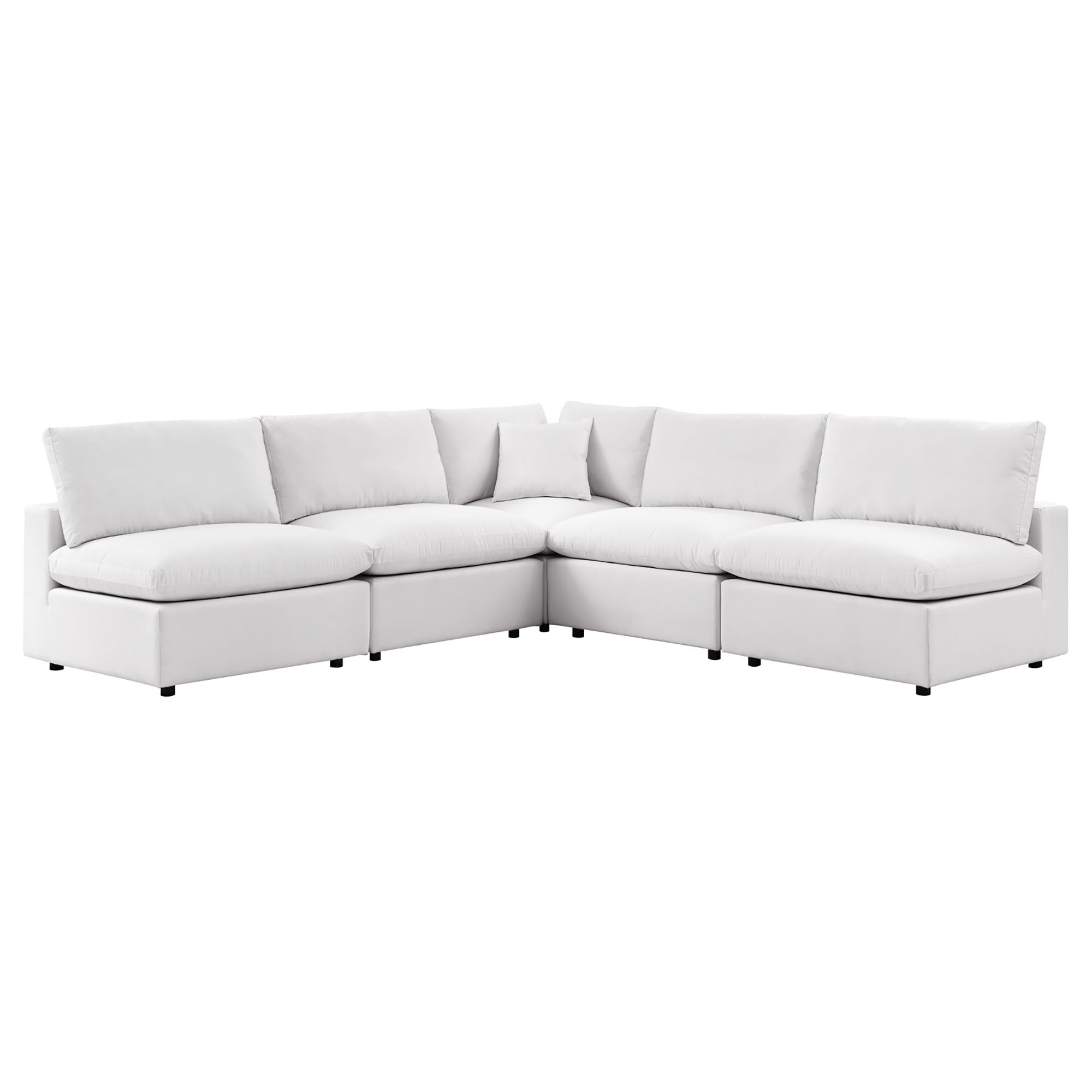 The Lavish Sunset Outdoor Sectional Sofa Set by Modway – Stylish 5-Piece Furniture for Patios