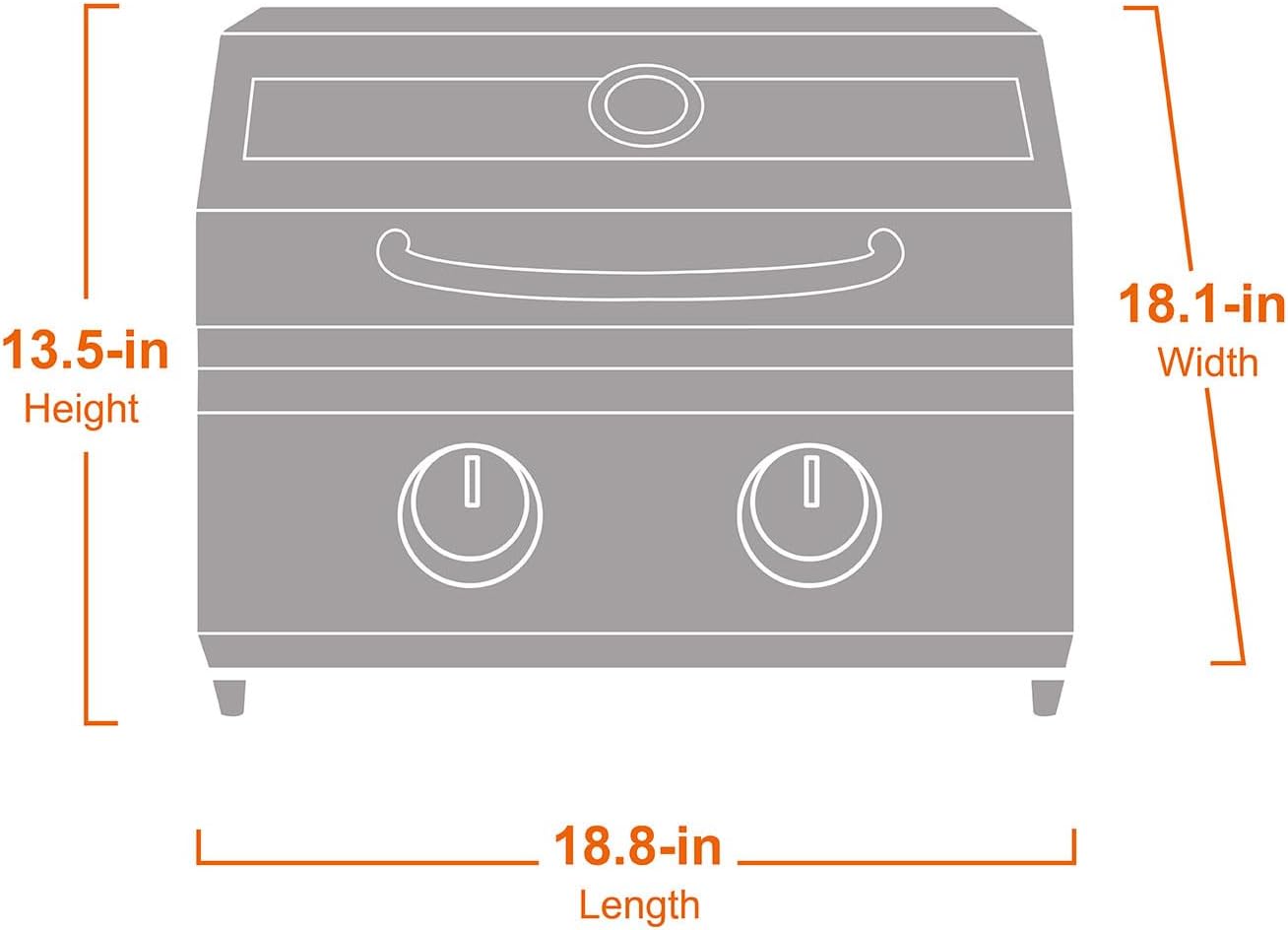 Horizon G22 Stainless Tabletop Propane Grill | The Lavish Sunset
